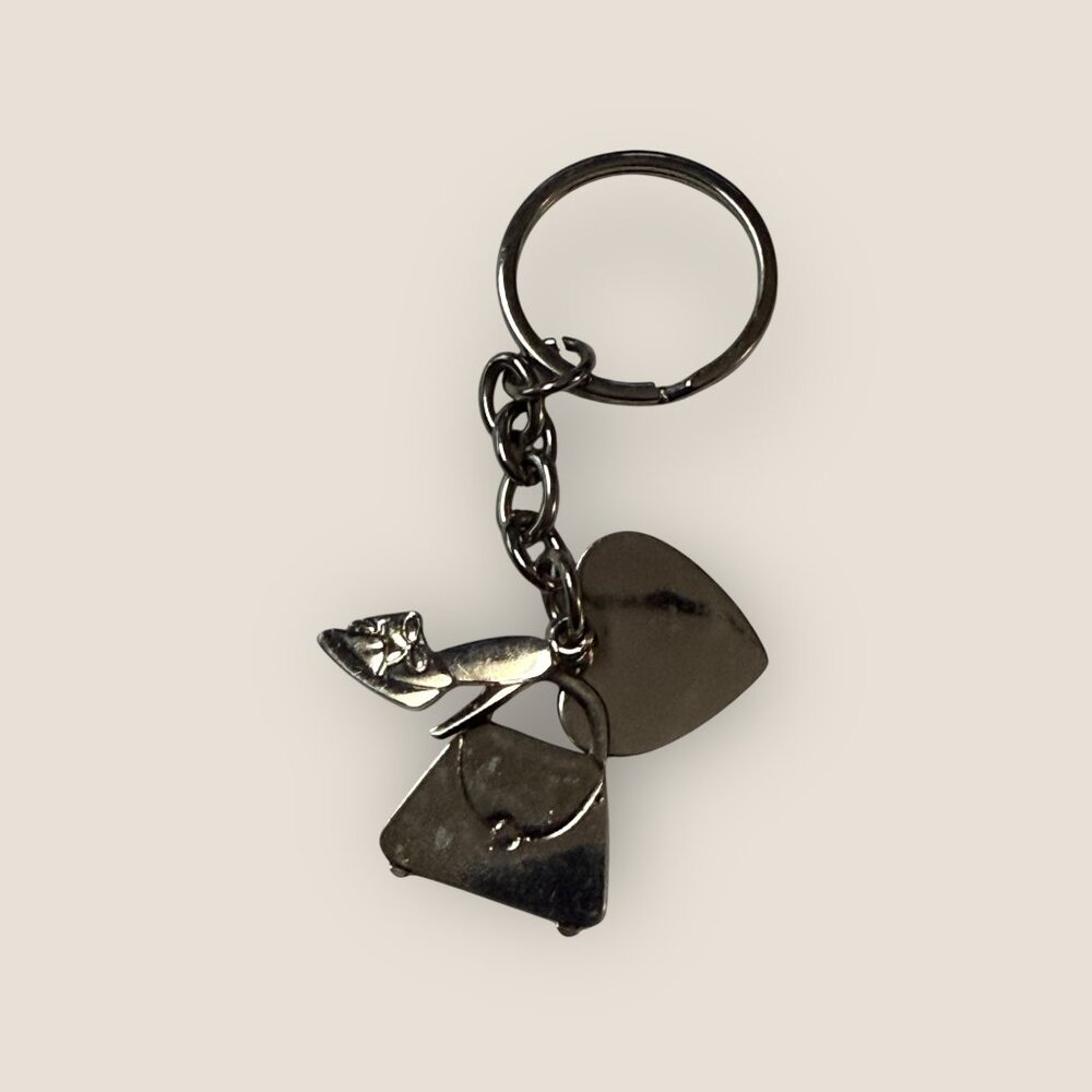 Nine West Metal Keychain Keyring Purse & Shoe Charms